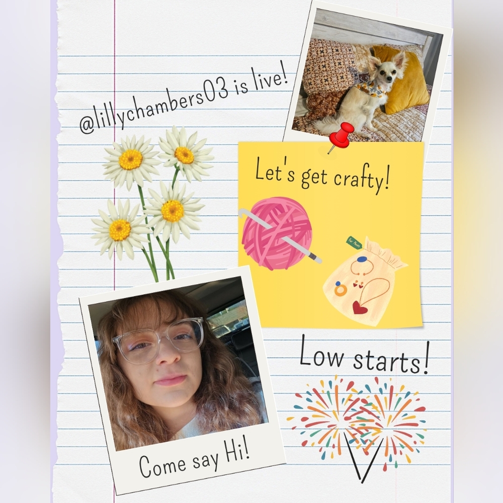 @lillychambers03 is Live! Join in crafty gals 💗
